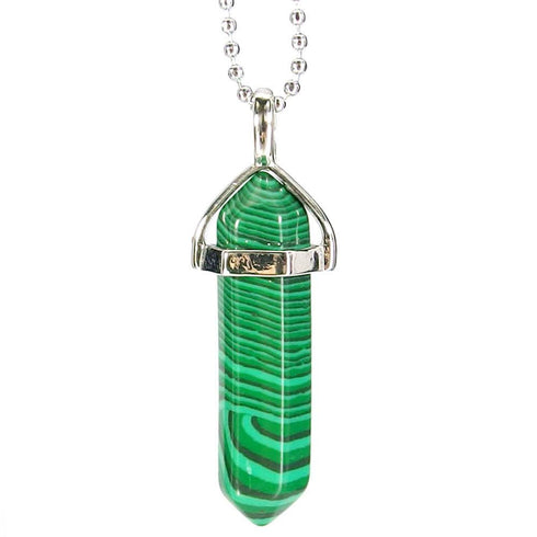 Malachite Gemstone Pendant Necklace